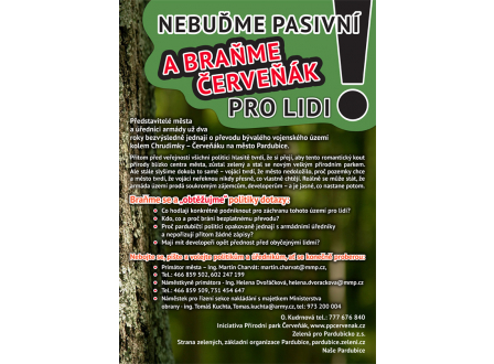 Přírodní park Červeňák-odpověď Ministertsva obrany