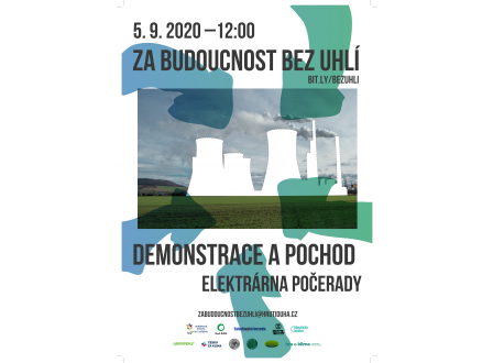 Průvod „Za budoucnost bez uhlí“ 5.září 2020 od 11 hod v Počeradech