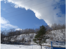 Pára z elektrárny Chvaletice